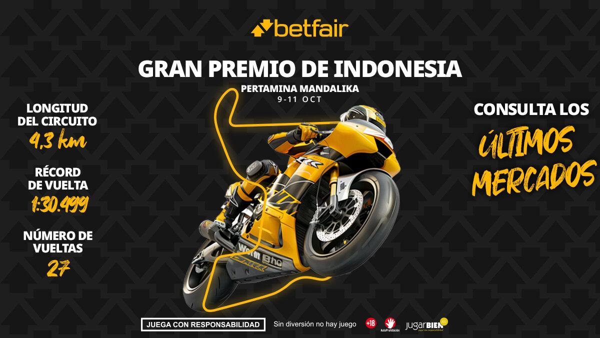 Gran Premio de Indonesia MotoGP 2026: horarios, pronósticos y dónde ver la carrera de Mandalika